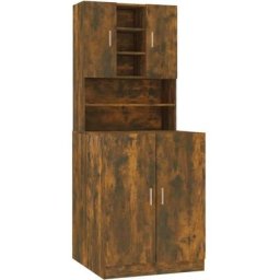Vidaxl - Armoire de machine à laver Chêne fumé Bois d'ingénierie Chêne fumé