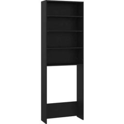 Vidaxl - Meuble pour machine à laver Noir 64x24x190 cm Noir