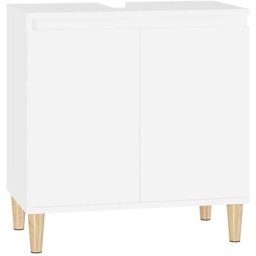 Meuble d'évier blanc 58x33x60 cm bois d'ingénierie Vidaxl White