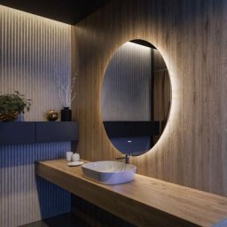 Led Miroir Rond De Salle De Bain Diamètre 85 cm Moderne led Miroir Mural Sur Mesure Miroir de Salle
