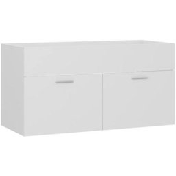 Vidaxl - Armoire d'évier Blanc 90x38,5x46 cm Aggloméré Blanc