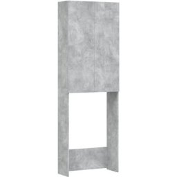 Vidaxl - Meuble pour machine à laver Gris béton 64x25,5x190 cm Gris béton