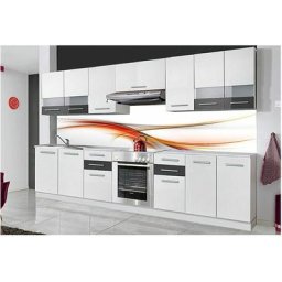 Iona - Cuisine Complète Linéaire l 3 m - 9 pcs + Plan de travail inclus - Ensemble Meubles Armoires