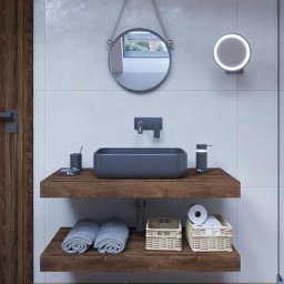 Naturel plan vasque 100x8x50 cm, chêne charleston brun foncé (DO10050DT) - Egger