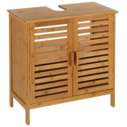Meuble bambou sous vasque 2 portes - Bambou