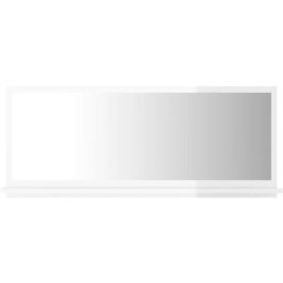 Miroir de salle de bain Blanc brillant 90x10,5x37 cm Aggloméré vidaXL - High gloss white