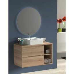 Ensemble de salle de bain Zeus - 9 couleurs (Voir dans la 3ème image) et 2 dimensions - avec