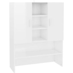 Vidaxl - Meuble pour machine à laver Blanc brillant 70,5x25,5x90 cm Blanc brillant