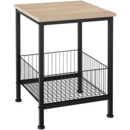 Tectake - Table d'appoint Grimsby 40x40x55,5cm - Table d'appoint, table de rangement, table