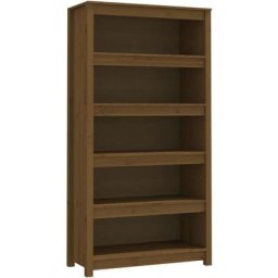 Bibliothèque Marron miel 80x35x154 cm Bois de pin massif Vidaxl marron miel