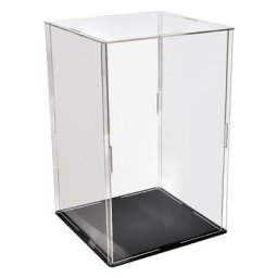 Vitrine en acrylique noire - Polyvalente - Pour objets de collection - Pour jouets et figurines