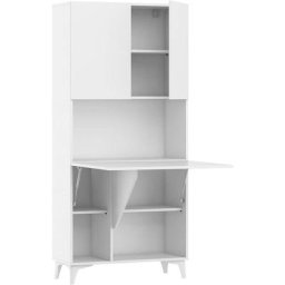 Bim2 - Bibliothèque de bureau de bureau Megan H175x80x36cm Opaque White