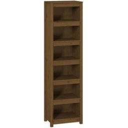 Bibliothèque Marron miel 50x35x183 cm Bois de pin massif Vidaxl marron miel