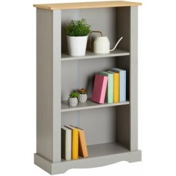 Idimex - Etagère tequila bibliothèques en bois style mexicain avec 2 tablettes, dim 70 x 116 x 30