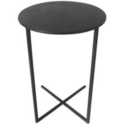 Lesli Living - Table d'appoint Xavi 35x60 cm Noir Black