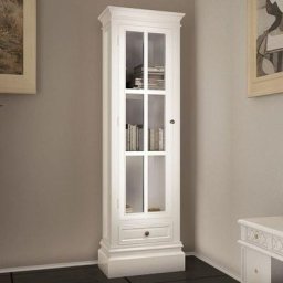 Meuble de bibliothèque avec 3 étagères Étagère de Rangement / Blanc Bois
