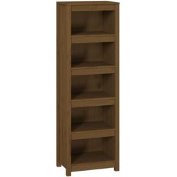 Bibliothèque Marron miel 50x35x154 cm Bois de pin massif Vidaxl marron miel