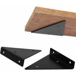 GP - Support D'étagère en Triangle en Métal Flottant,Betterlife Equerre Etagere Mural Aveugles