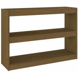 Bibliothèque/Séparateur de pièce Marron miel 100x30x71,5 cm Pin Vidaxl marron miel