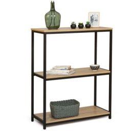 Console 3 niveaux detroit design industriel - Naturel