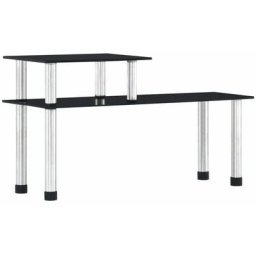 Tagère de cuisine Noir 45x16x26 cm Verre trempé Vidaxl Noir