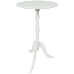 Table d'appoint ronde ø 29,5 cm - couleur : blanc
