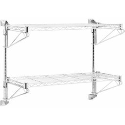 Étagère Murale Grillagée Pour La Cuisine Acier Au Carbone 60 kg 90 x 35 cm - Noir, Bleu