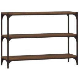 Bibliothèque Chêne brun 100x33x70,5 cm Bois d'ingénierie acier Vidaxl Chêne marron