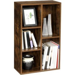 Vasagle Bibliothèque, Étagère à 5 Niveaux, Meuble de Rangement, pour Salon, Bureau, Chambre,