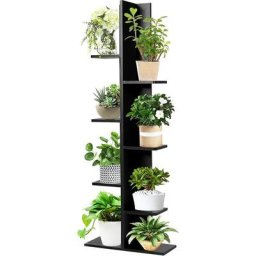 Costway - Etagère pour Fleurs/Bibliothèque Étagère de Rangement en mdf Étagère pour Livres Forme