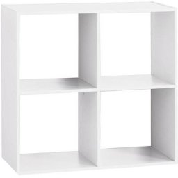 Five Simply Smart - Etagère 4 cases - l 67,6 x p 32 x h 67,6 cm - Bois - Blanc - Livraison gratuite