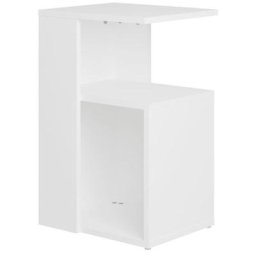 Vidaxl - Table d'appoint Blanc 36x30x56 cm Aggloméré Blanc