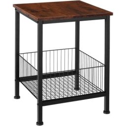 Tectake - Table d'appoint Grimsby 40x40x55,5cm - Table d'appoint, table de rangement, table