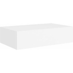 Tagères à tiroirs murales 2 pcs Blanc 40x23,5x10 cm mdf Vidaxl Blanc