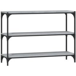 Bibliothèque Sonoma gris 100x33x70,5 cm Bois d'ingénierie acier Vidaxl Sonoma gris