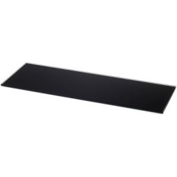 Tagère en verre Finition noire Mesures 4006150mm Épaisseur de l&aposétagère : 6 mm 1 unité - talla