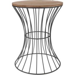Table d'appoint Métal Beige H&s Collection Beige