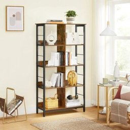 VASAGLE Bibliothèque 8 Compartiments, Étagère Livres, Meuble de Rangement Ouvert, pour Bureau,