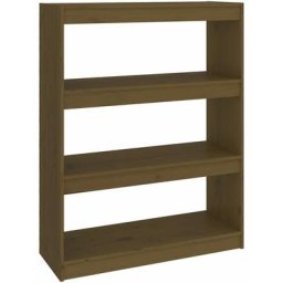 Bibliothèque/Séparateur de pièce Marron miel 80x30x103,5 cm Pin Vidaxl marron miel