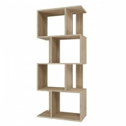 Gilda - Bibliothèque modulable style moderne - Dimensions 59.5x30x140 cm - Meuble séparateur de