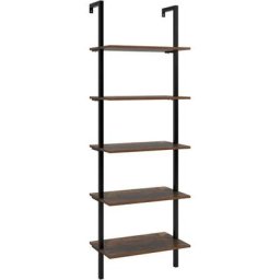 Homfa Etagère de Rangement Salon à 5 Niveaux Bibliothèque Murale Etagère Multifonctionnelle en Bois