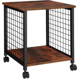 Tectake - Table d'appoint Gary 40x40x48cm - Table d'appoint de style industriel, table de chevet,