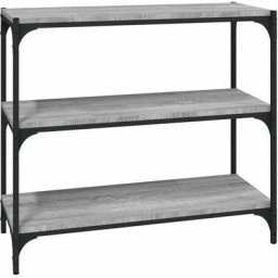 Bibliothèque Sonoma gris 80x33x70,5 cm Bois d'ingénierie acier vidaXL - Sonoma gris