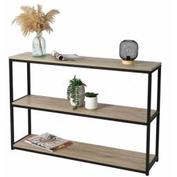 Bibliothèque 3 étagères - l 120 x l 30 x h 80 cm - Noir - Livraison gratuite - Noir