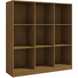 Bibliothèque/Séparateur de pièce Marron miel 104x33,5x110cm Pin vidaXL - marron miel