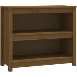 Bibliothèque Marron miel 80x35x68 cm Bois de pin massif Vidaxl marron miel