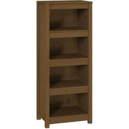 Bibliothèque Marron miel 50x35x125,5 cm Bois de pin massif Vidaxl marron miel