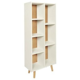 Bibliothèque enfant blanche 7 cases Suzanne - Blanc - Blanc