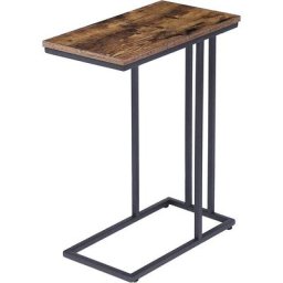 Table d'Appoint, 45,9 x 24,8 x 63,5 cm, Bout de canapé, Style Industriel, Petit, Table de Chevet,