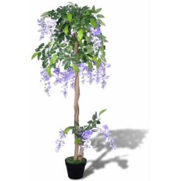 Wisteria artificiel avec Pot 120 cm Vidaxl n/a